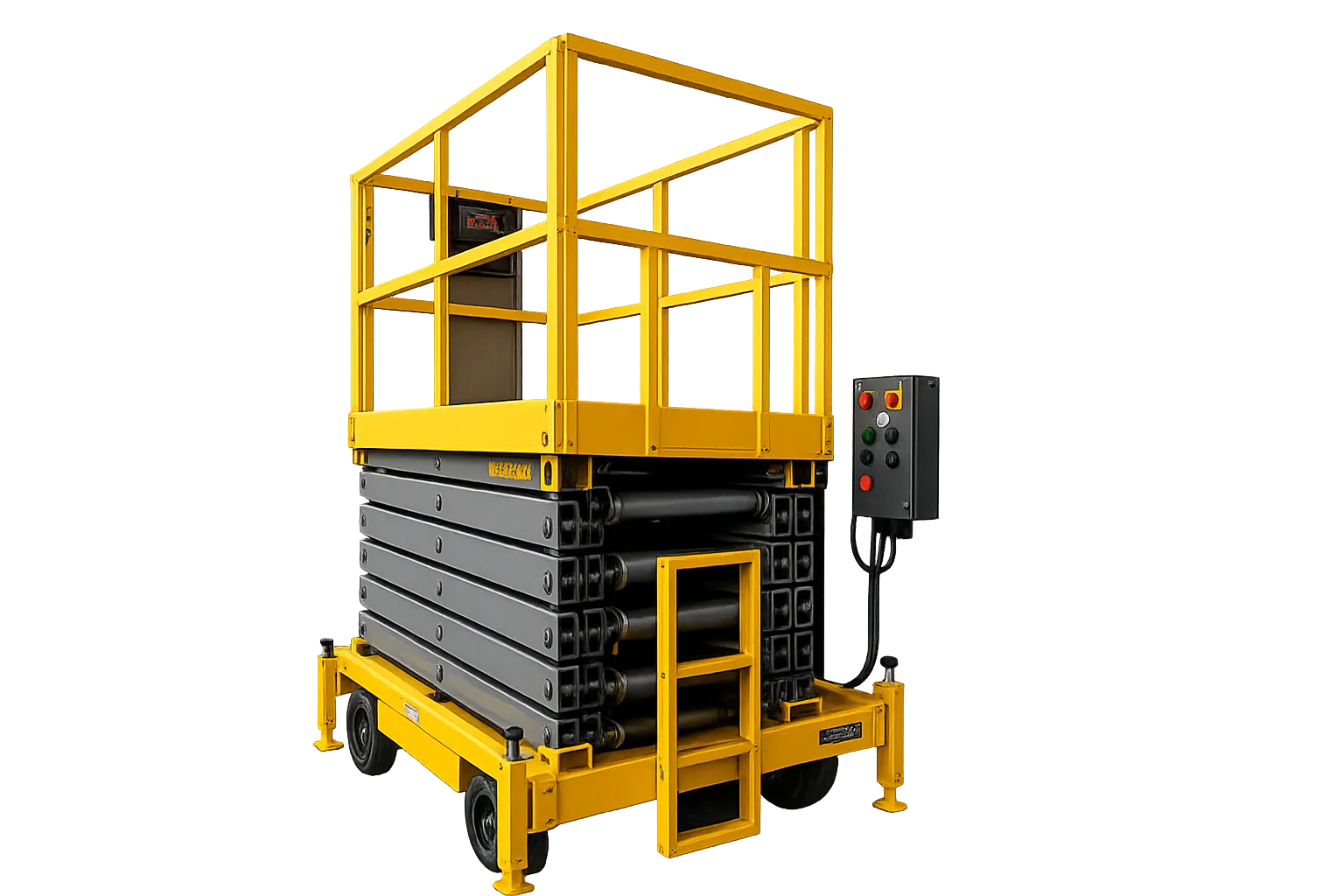 Stationary Scissor Lift with Tilting Platform